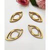 30 aretes de madera ovalados de doble punta aretes de