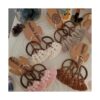 30 piezas de pendientes de paz de madera aretes de paz de