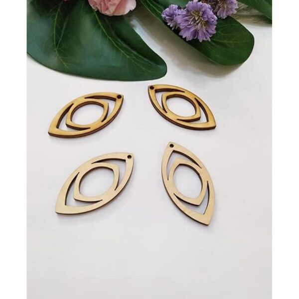 30 aretes de madera ovalados de doble punta aretes de