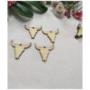 30 piezas de pendientes de vaca de madera aretes en