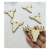 30 piezas de pendientes de vaca de madera aretes en