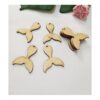 30 pendientes de madera en blanco forma de cola de sirena