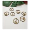 30 piezas de pendientes de paz de madera aretes de paz de