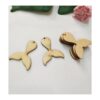 30 pendientes de madera en blanco forma de cola de sirena
