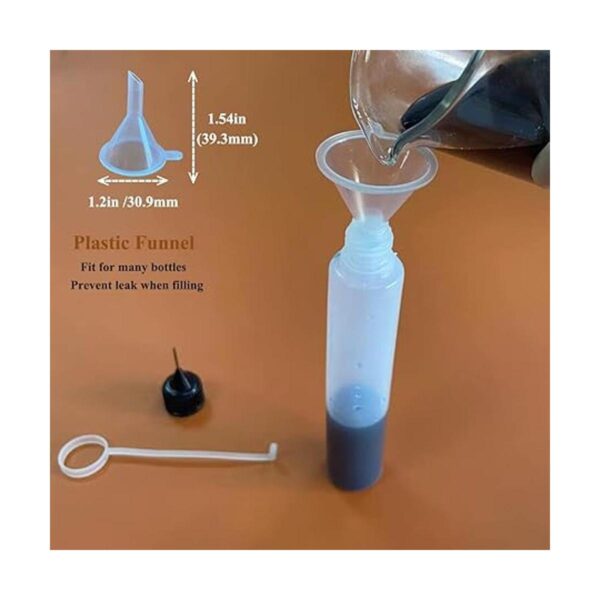 XIAONAN 30 botellas de silicona aplicadoras de punta de_4