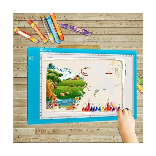 Caja de luz de dibujo A4 tablero de trazado con 3 brillo_5