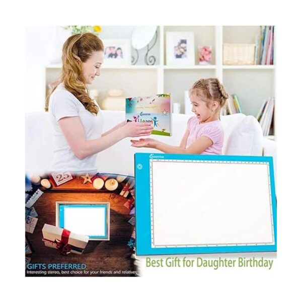 Caja de luz de dibujo A4 tablero de trazado con 3 brillo_6