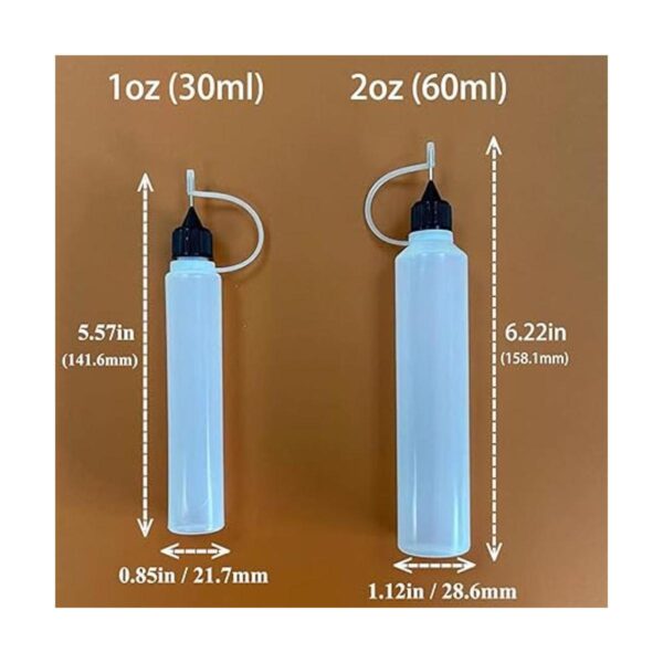 XIAONAN 30 botellas de silicona aplicadoras de punta de_2