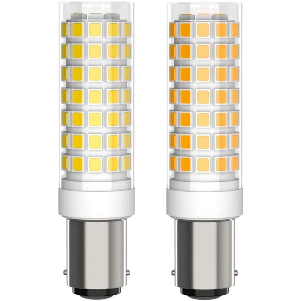 BA15D Bombilla LED regulable doble contacto base de