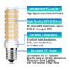 Bombilla LED E17 regulable de 8 W de consumo equivalente a