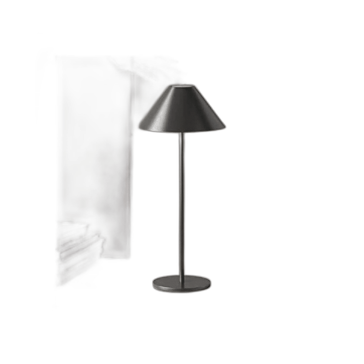 Moderna lámpara de mesa LED inalámbrica recargable con