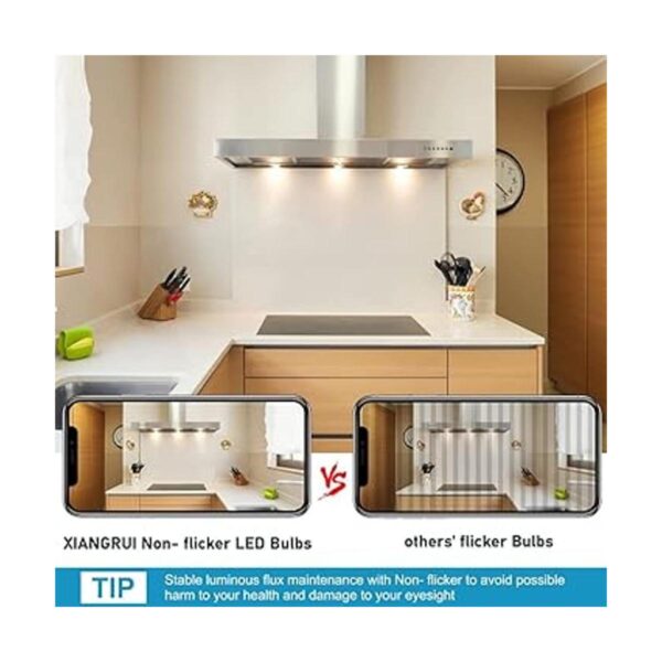 Bombilla LED E17 regulable de 8 W de consumo equivalente a