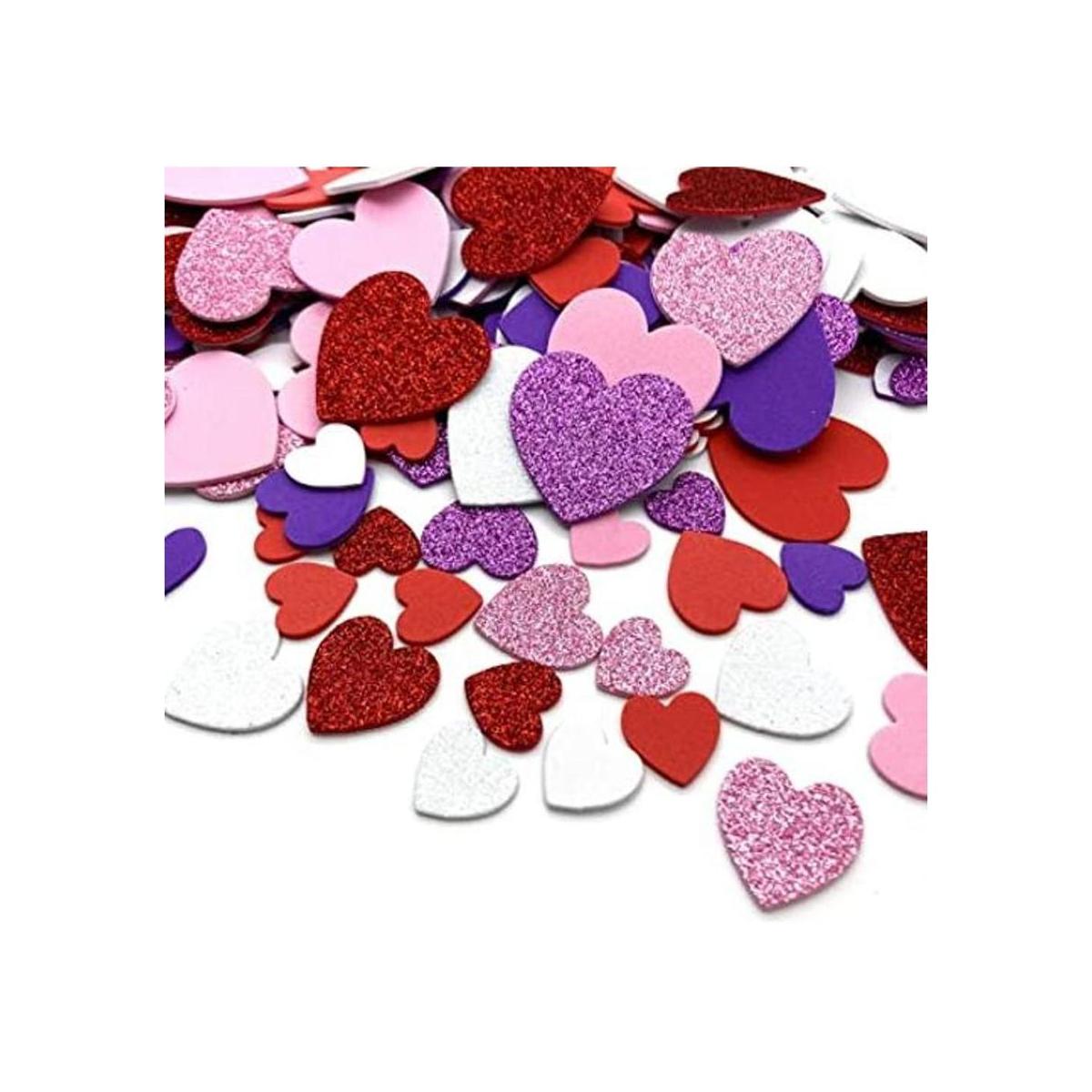 360 calcomanías de corazón autoadhesivas de espuma 3