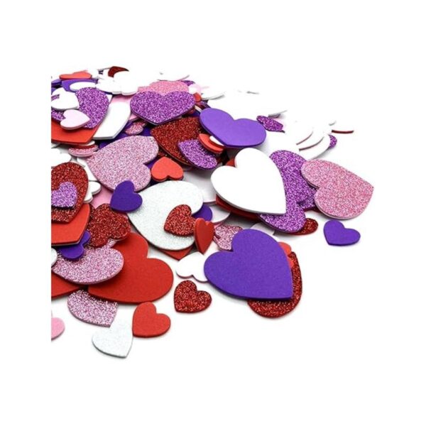 360 calcomanías de corazón autoadhesivas de espuma 3
