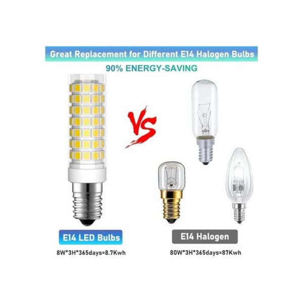 E14 bombillas LED E14 base europea 8 W de luz LED_3