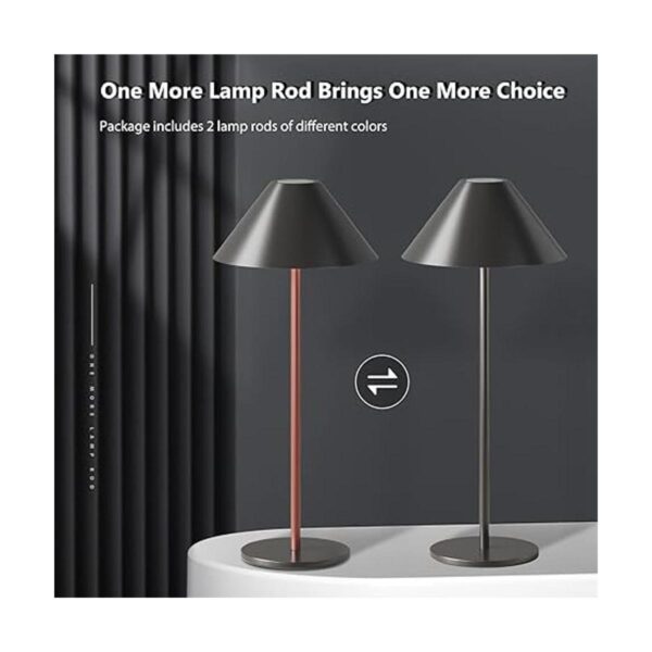 Moderna lámpara de mesa LED inalámbrica recargable con_2