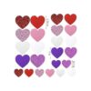 360 calcomanías de corazón autoadhesivas de espuma 3