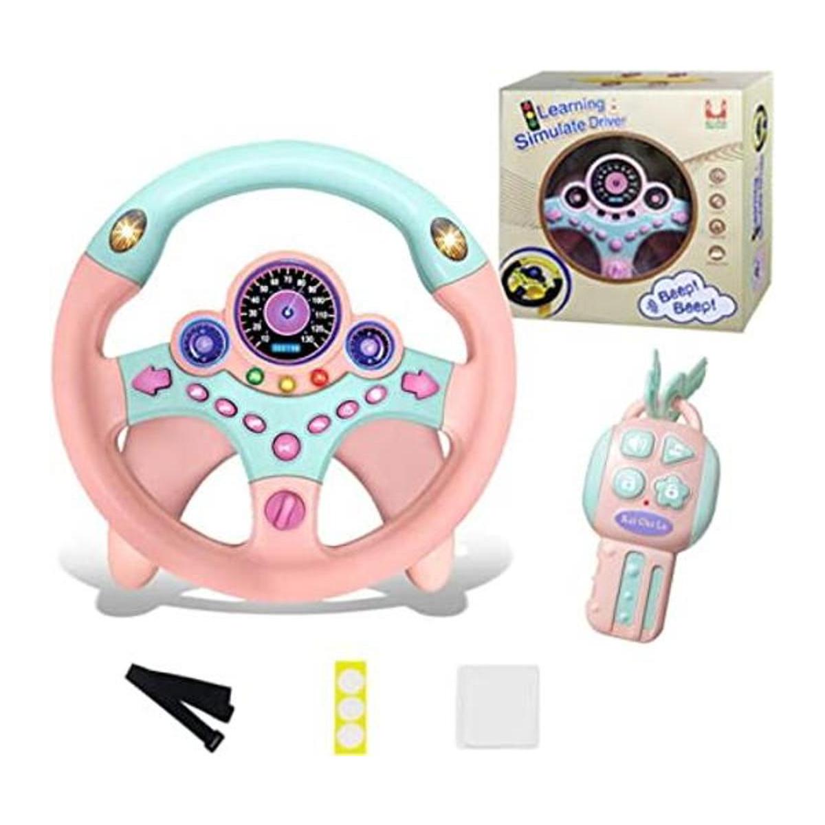 XHSP Juguete de volante con luces musical conducción