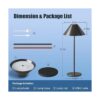 Moderna lámpara de mesa LED inalámbrica recargable con_3