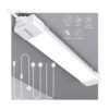 WNSNOU Luz LED con enchufe 1.4 pies 1700 lúmenes 5000_1