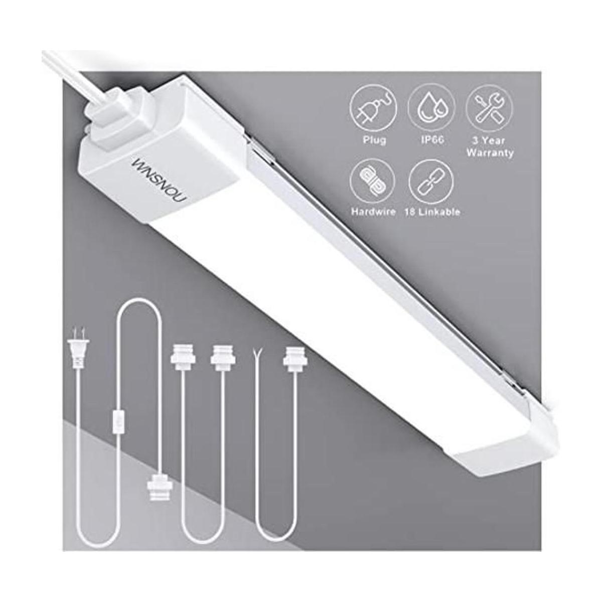 WNSNOU Luz LED con enchufe 1.4 pies 1700 lúmenes 5000