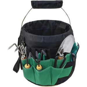Herramientas de jardinería Bolsa de cubo con 42 bolsillos_1