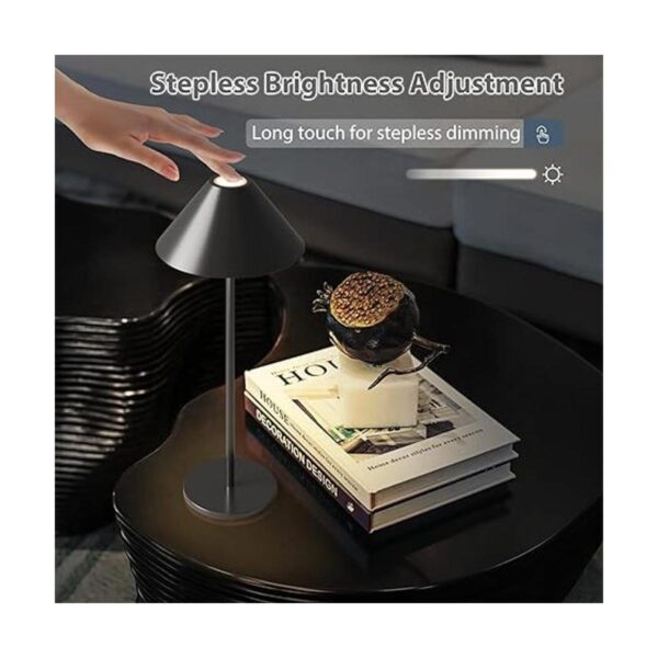 Moderna lámpara de mesa LED inalámbrica recargable con_4