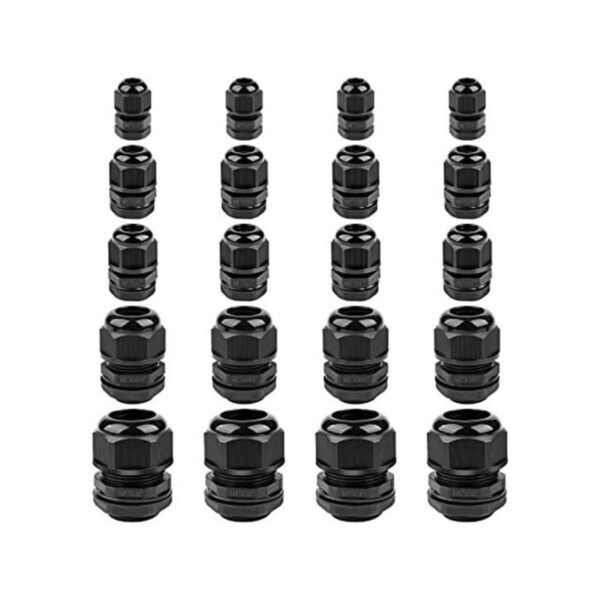 Surtido de prensaestopas de nailon IP68 impermeable con_1