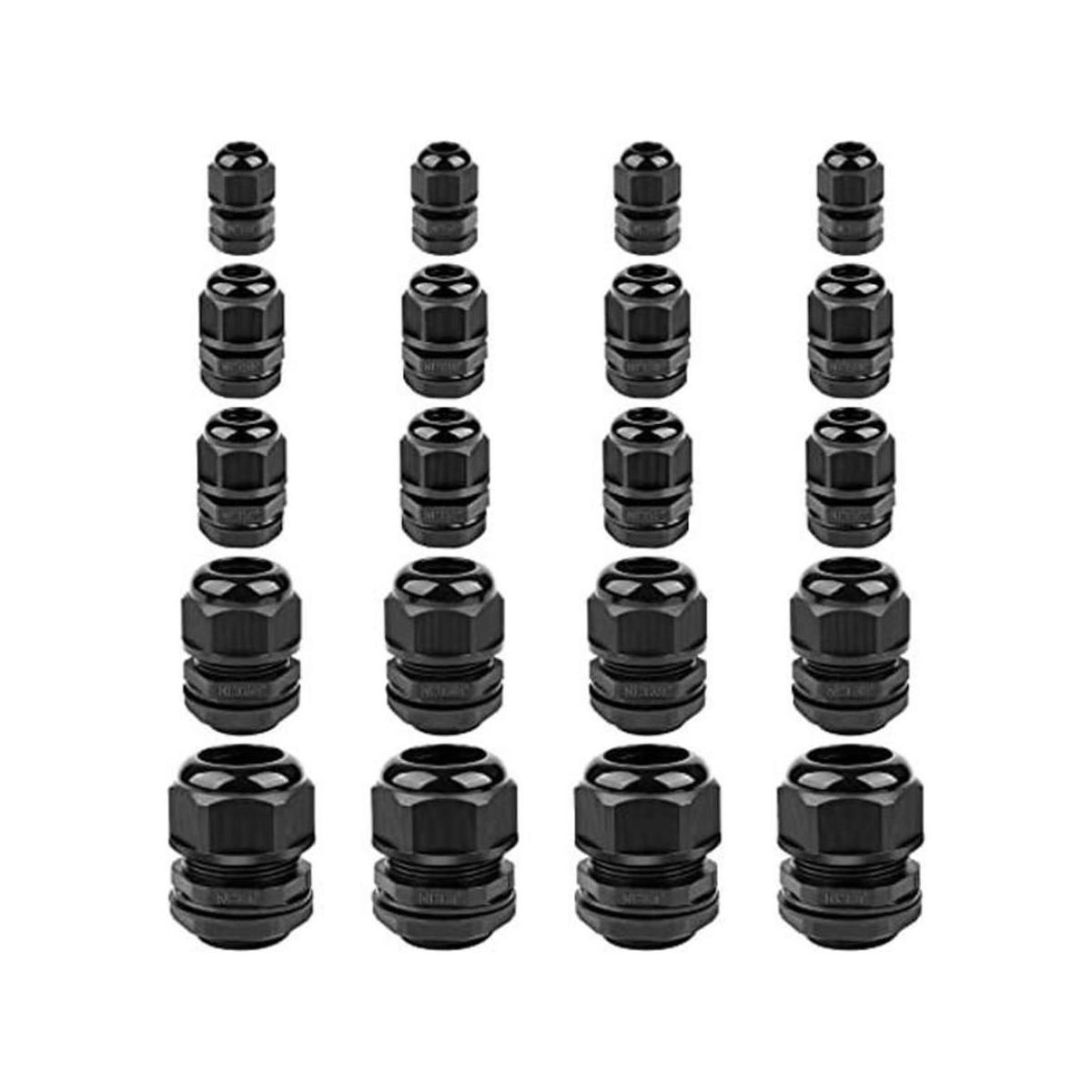 Surtido de prensaestopas de nailon IP68 impermeable con