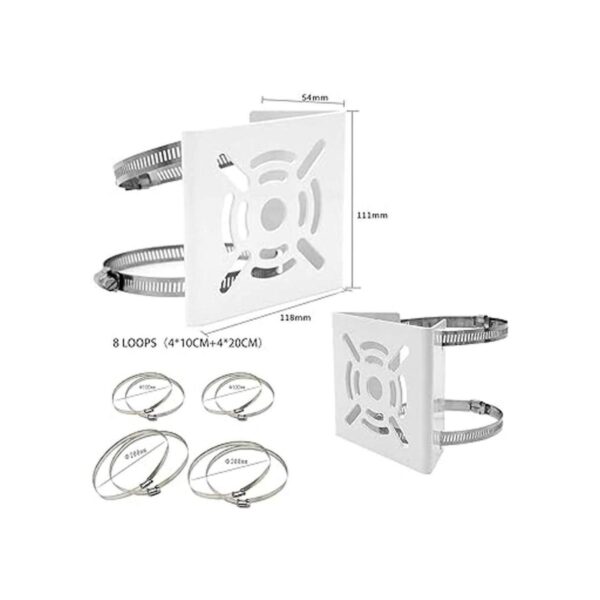 2 unids universal vertical poste montaje adaptador con 8