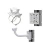 2 unids universal vertical poste montaje adaptador con 8