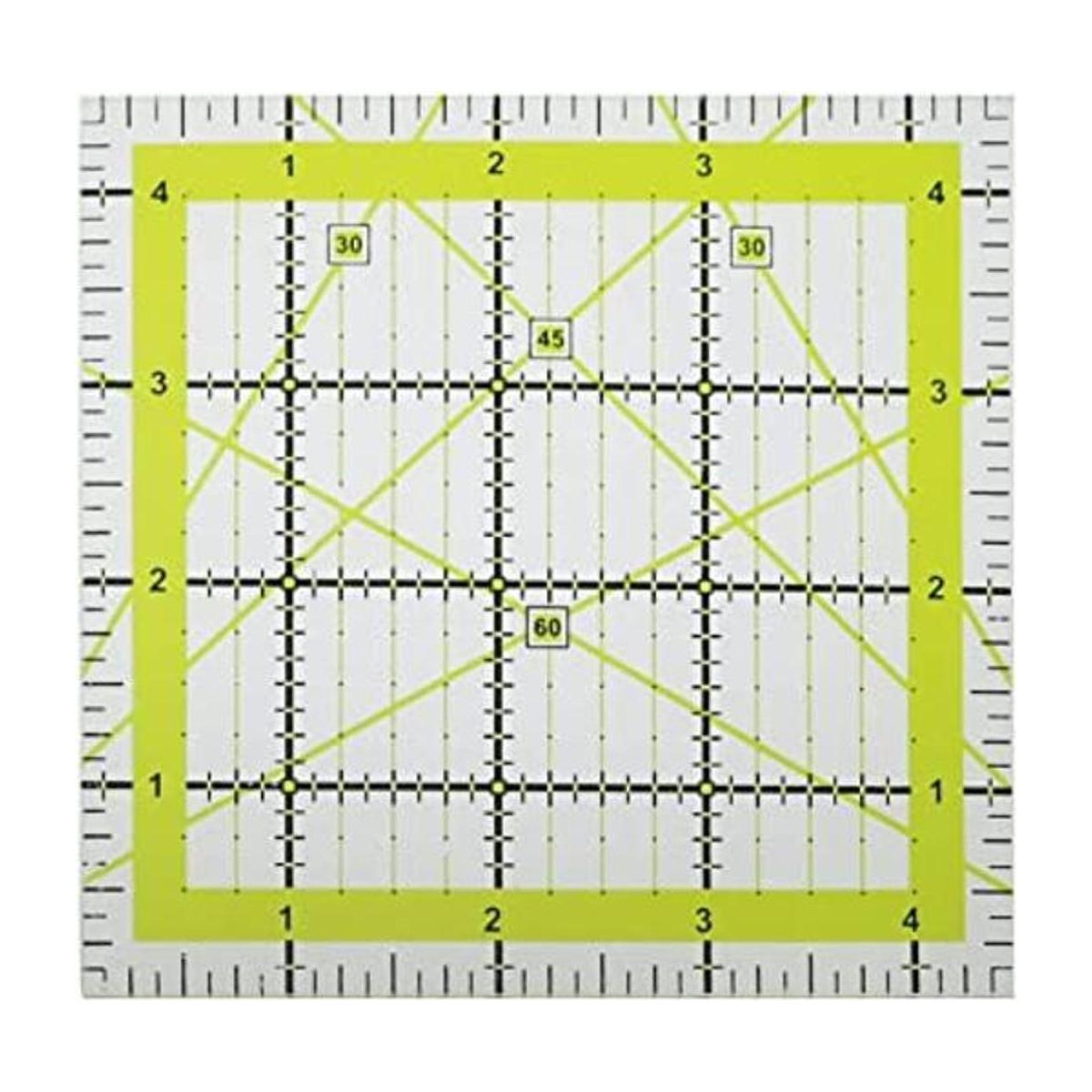 XGNG Regla cuadrada de acolchado de 4.5 x 4.5 pulgadas