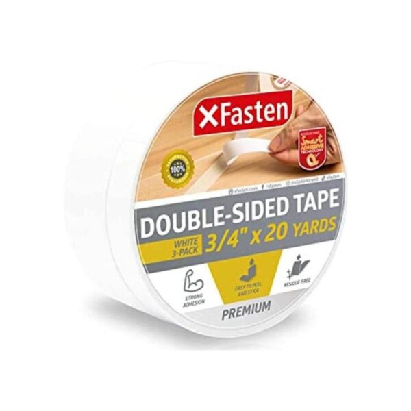 XFasten cinta doble cara removible de 34 pulgadas 20