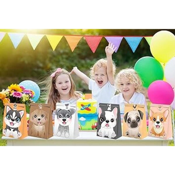 Bolsas de dulces para recuerdos de fiesta de cachorros con_6