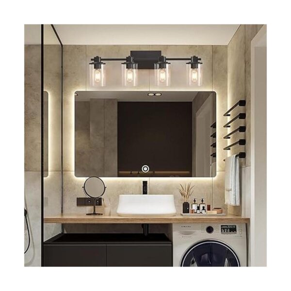 Luces de tocador modernas de 4 luces accesorios de baño_2