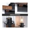 Accesorios de iluminación de baño rústicos de granja sobre_3