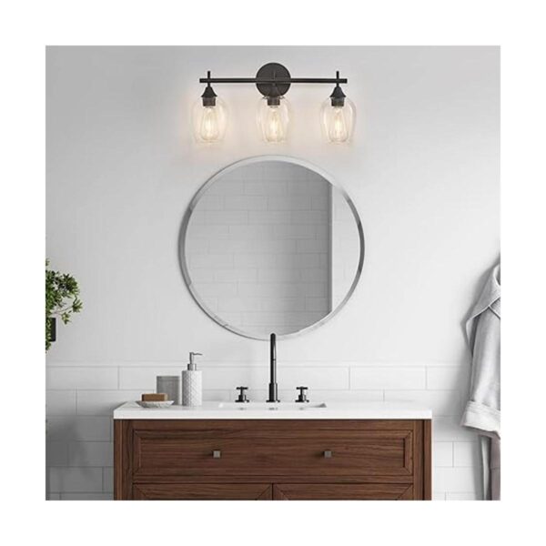 Accesorio de iluminación de baño negro de 3 luces luz de_2
