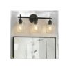 Accesorio de iluminación de baño negro de 3 luces luz de_1