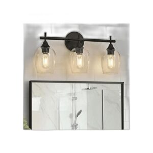 Accesorio de iluminación de baño negro de 3 luces luz de_1