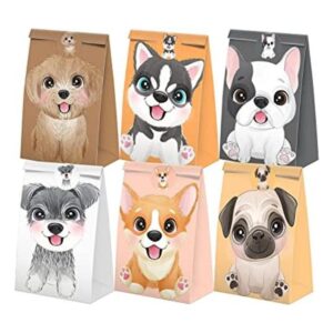 Bolsas de dulces para recuerdos de fiesta de cachorros con_1