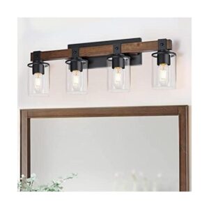 Accesorios de iluminación de baño rústicos de granja sobre_1