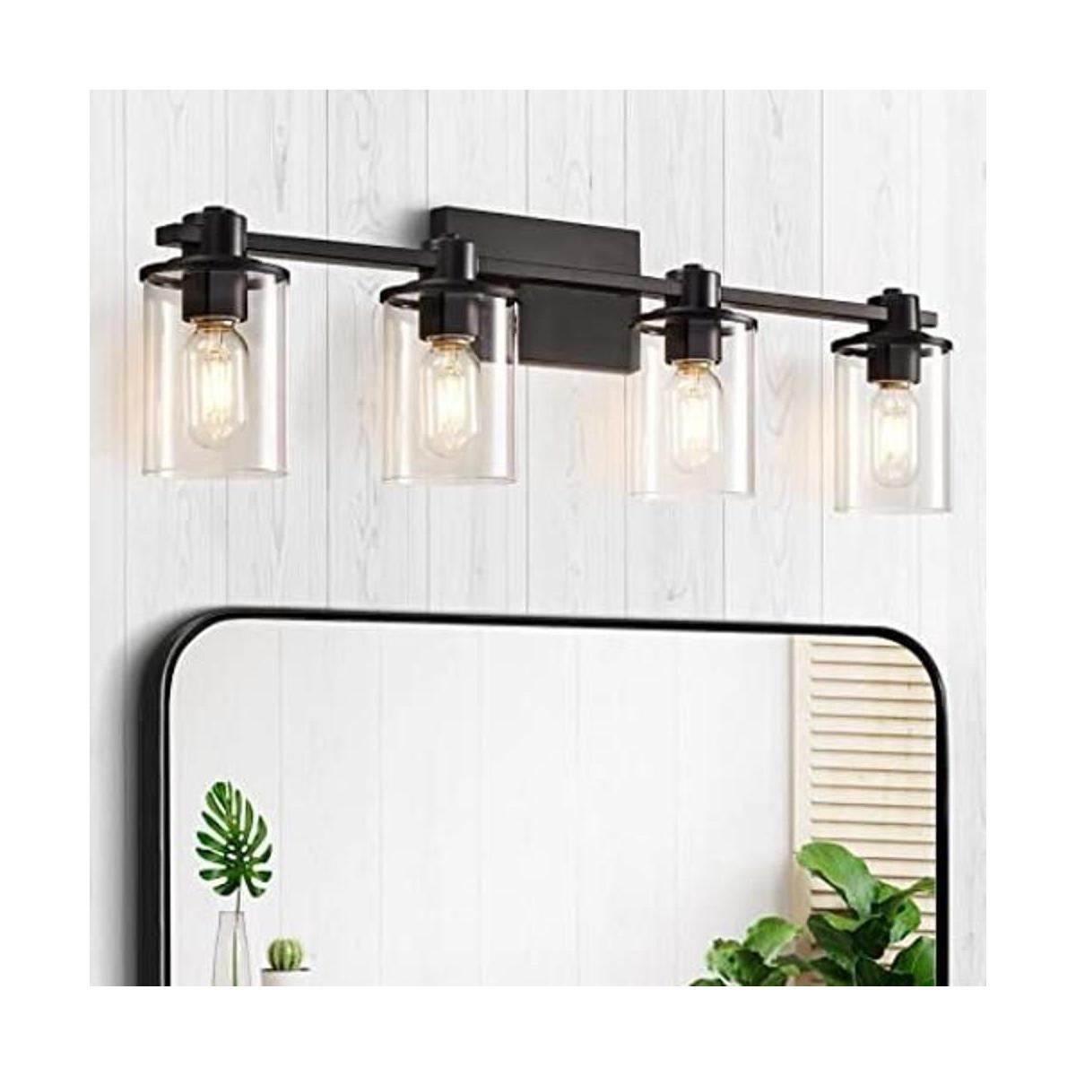 Luces de tocador modernas de 4 luces accesorios de baño