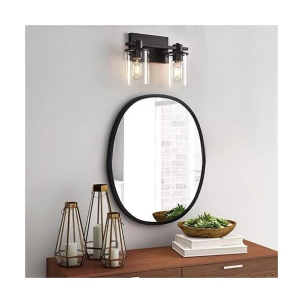 Luces de tocador negras para baño 2 luces de baño_4