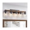 Lámpara de baño rústica de 5 luces lámpara de tocador de_1