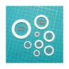 123 piezas de anillos tóricos de plástico anillo de