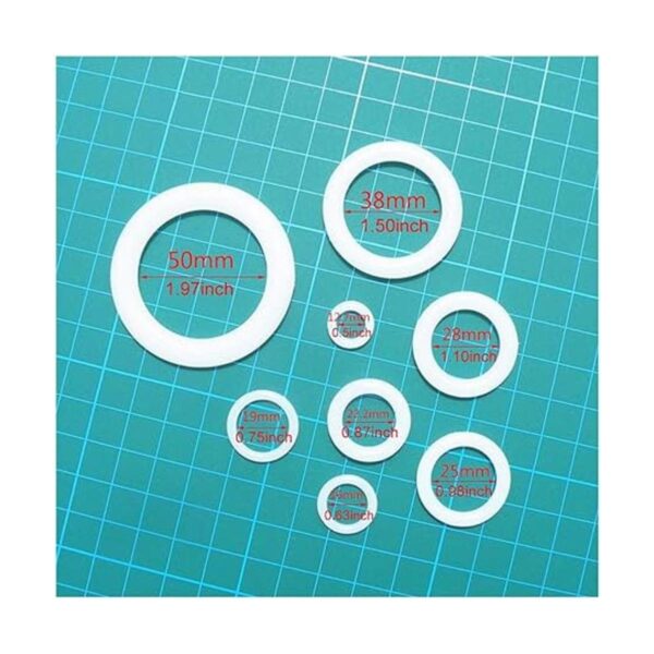 123 piezas de anillos tóricos de plástico anillo de