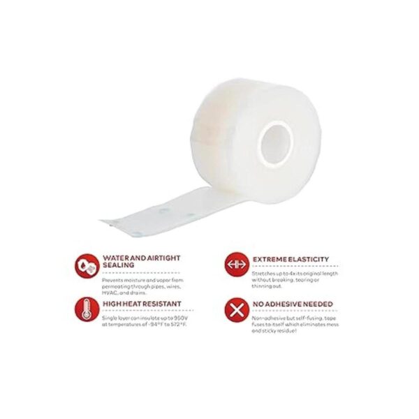 XFasten Cinta de silicona autofusible Pro transparente_3