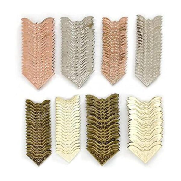 160 protectores de esquinas de metal vintage para libros_1