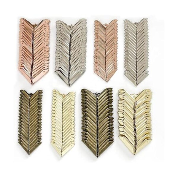 160 protectores de esquinas de metal vintage para libros_2