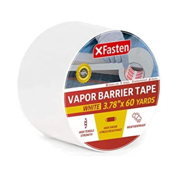 XFasten Cinta de barrera de vapor blanca 9 mil 3.78_1